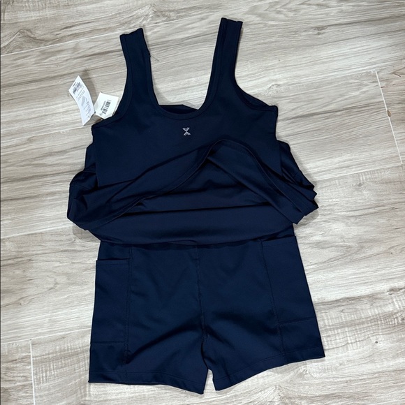 Xersion Navy Blue Mini Dress size XS - Picture 3 of 4